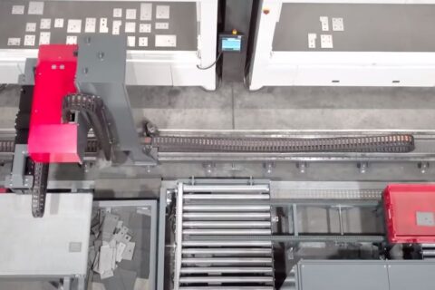 The days of sorting plate parts are over with the Voortman Plate Sorter