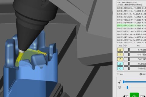 Additive manufacturing and finishing with hyperMILL