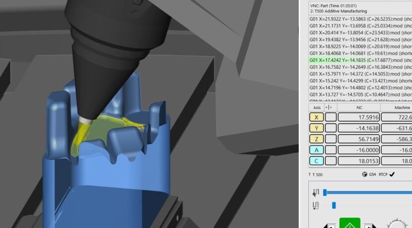 Additive manufacturing and finishing with hyperMILL